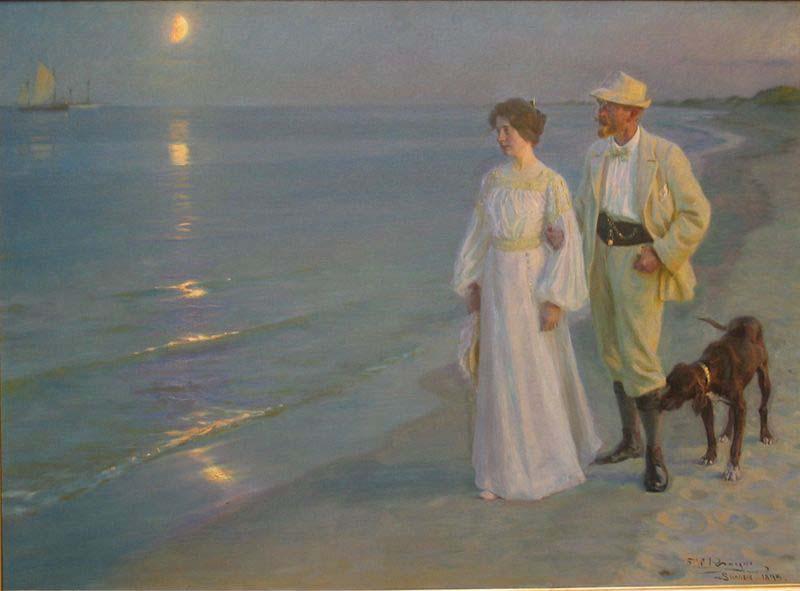 Peder Severin Kroyer Artist and his wife Germany oil painting art